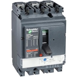 circuit breaker ComPact NSX250H, 70 kA at 415 VAC, MA trip unit 220 A, 3 poles 3d