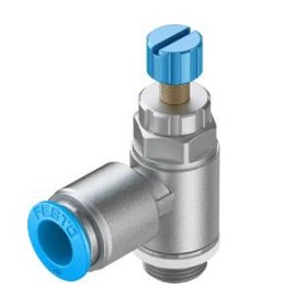 One-way flow control valve GRLA-1/4-QS-10-RS-D