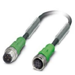 Sensor/actuator cable - SAC-4P-M12MS/ 2,5-PUR/M12FS