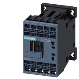 power contactor, AC-3e/AC-3, 12 A, 5.5 kW / 400 V, 1 NO, 24 V DC 3-pole, frame size S00 spring-loaded terminal